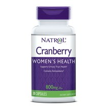 나트롤 크랜베리 800mg 무설탕 캡슐, 30정, 1개