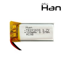 더한 리튬 폴리머 배터리 충전지 301430 100mAh, 1개