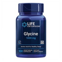 라이프익스텐션 글리신 Glycine 1000mg 100베지캡슐, 글리신 Glycine 1000mg  100베지캡슐, 1개, 100개