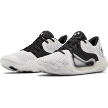 Mens Under Armour UA Spawn 2 Anatomix Basketball Shoes White Black 3022626 100