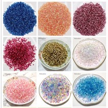 라탄공예재료 라탄환심 질롱울 30g 23mm bingsu 비즈 체코어 원통형 플라스틱 씨앗 바늘 구슬 diy 재료 스티치 자수 수제 의류 봉제, 핑크 30g