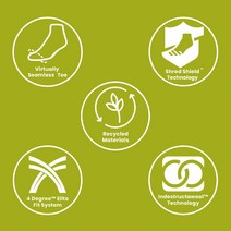 Smartwool Hike 라이트 쿠션 패턴 발목 양말 정품보장, Medium, Deep Navy
