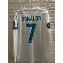 1718 레알 마드리드 홈 챔피언스 리그 결승전 긴팔 반팔 축구 풋살 주문제작 유니폼