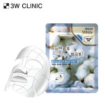 3W CLINIC 후레쉬 화이트 마스크 시트 30매