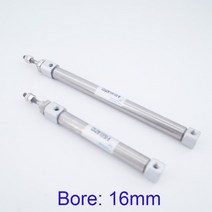 소형유압실린더 가이드실린더 스테인레스 스틸 미니 실린더 보어 16mm 스트로크 ~ 200mm CDJ2B 복동/단동, 05 30mm_02 Single acting(S)
