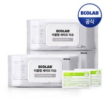 [이콜랩] 향균 세이프 티슈 100매입x3 (총 300매) (증정)이콜랩 2종 식기세척기 50gx2, 단일속성