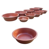 WS 원형 고무다라 소자 물통 대야 김장철 텃밭 화분 다용도 고무다라이 바가지