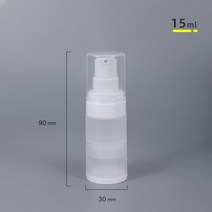 휴대용 진공 리필용 병 10 개 화장품 로션 크림 용기 여행용 펌프 병 15ML 30ML 50ML, 01 15ML Translucent