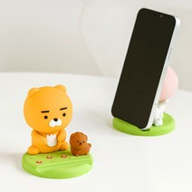 18000 카카오프렌즈 피규어 휴대폰 거치대, 강아지와 라이언, 1개