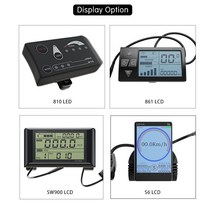 Ebike 부품 키트 컨트롤러 디스플레이 스로틀 PAS 1T4 케이블 250W 모터 전기 자전거 방수 플러그 36V 48, 03 36V SW900LCD 14A, 03 Half twist throttle