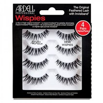 Ardell Demi Wispies 인조 속눈썹 블랙 아이 메이크업 강화 풀 볼륨 스트립 래쉬 - 4쌍 1팩, 1개