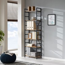 [천삼백케이] [가구천국] 에이콘 철제프레임 A형 6단 책장 2컬러, 화이트