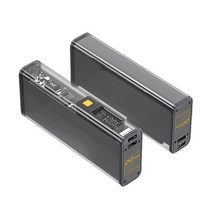 파워뱅크 자작배터리 캠핑용배터리 2x21700 배터리 DIY USB 보조베터리 상자 유형 C 입력 충전 스마트 폰, 01 Gray 4x 21700