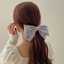 키메라제이 봄새틴 왕리본 자동 헤어 머리핀 5color