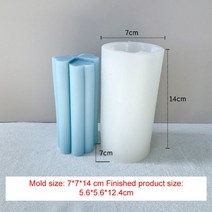 실리콘 몰드 캔들 양초 비누 꽃 금형 diy 클로버 기하학적 기둥 수제 대형 왁스 에 후반 가격 양식, l 네잎클로버