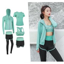 햄볶는스토어 요가복 여성 트레이닝 5종세트 필라테스 헬스 운동복