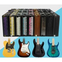 일렉기타가방 어쿠스틱 충격흡수 입문용 충격방지, 상세 페이지 참고, 2. 옐로우 스네이크 텍스처 가죽