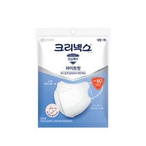 크리넥스 KF80 라이트핏 새부리형 마스크 40매 소대특대, 1.화이트 대형 1Px40