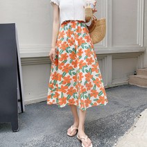 [드레스날다] 이건사야해 플라워 밴딩 롱 스커트(sk296)