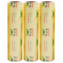 바이오 파워랩 35cmx500Mx3롤 식품 랩 대용량 식당용 업소용 비닐 포장랩, eco wrap, 3roll