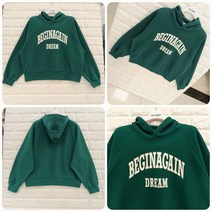 [에꼴리에] 22년 봄 가을신상! **50% 파격세일~ 봄 가을 후드티** 인기많은 주니어 여아용 소녀취향의 단정하면서 멋스럽고 편안하며 코디가 쉬운 빅 레터링 크롭 후드티
