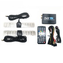 캠핑카TV 뒷좌석모니터 자동차 DVB T2 플레이어 더블 안테나 H.264 MPEG4 디지털 튜너 수신기, 한개옵션0