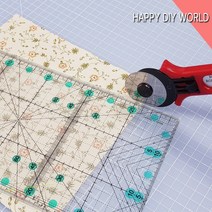 행복한다이세상 퀼트자 모음 투명아크릴 논슬립 형광퀼트자 다양한사이즈, 05. 투명 10 x 45cm