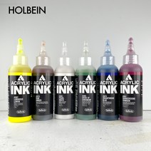 홀베인 아크릴 잉크 액상 아크릴물감 100ml, AI919이미다졸론브라운