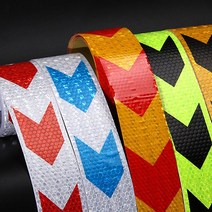 DM 리플렉트 반사테이프 자동차스티커 차량용, 옐로우레드, 1개