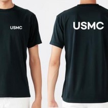 USMC 커스텀 화이트 라운드 쿨 반팔티셔츠 길단 유니폼 유니폼제작 커스텀티셔츠 티셔츠제작 굿즈 굿즈제작 주문제작