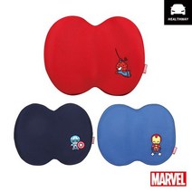 [헬스웨이] 마블 히어로 스파이더맨 등쿠션 캡틴아메리카, 아이언맨 블루