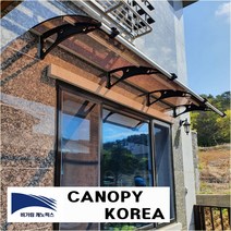 캐노픽스 1000x10m 캐노피 테라스 창문 렉산 처마 비가림 현관 주택 차양 비가리개, 브라운, 직결피스, 회색, 1개