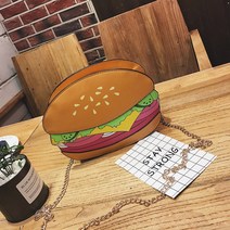 개성 아이디어 가방 여성 체인 숄 더 백 핸드폰 가방 귀엽다 아이스크림 햄버거 핸드백 도매동전지갑