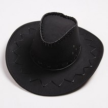 카우보이 모자 연극 가죽 소품 창큰 남성 승마클럽 서부극