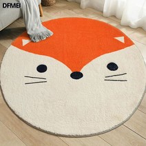 DFMEI 원형 카펫 매트 침대 옆 매트