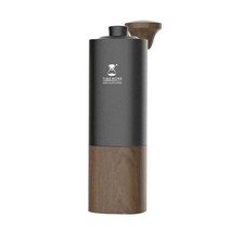 TIMEMORE 타임 모어 G1 Plus 커피 밀 티타늄 코팅 E & B 우스꽝 칼 손으로 갈아 커피 그라인더 스테인레스 어금날 알루미늄 바디 목제 가루 수용 용량 25g 36 단계 거칠기 조정 가능 절력 균일 coffee grinder (블랙)