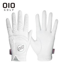 지맥스 NEW OIO 마스터스 천연양피 골프장갑 여성용 양손, 화이트