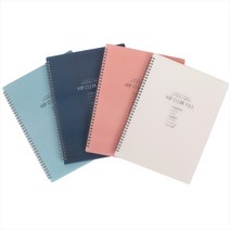 톡톡팬시 A4 스프링 클리어 파일 40p, 스카이블루, 20개