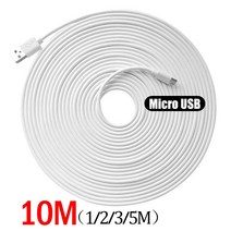 10m/5m/3/2m/1m 마이크로 USB 충전 데이터 케이블 여분의 긴 안드로이드 충전기 와이어 코드 샤오미 전화 태블릿 PC 카메라, [03] 3M