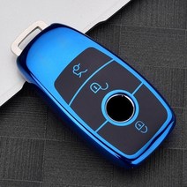 벤츠부품 프로모션 tpu car key case full cover for mercedes benz a b c e s class w204 w205 w212 w213 glc, b 스타일 블루