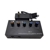 6.5MM 다이나믹 마이크 오디오 앰프 마이크 앰프 톤 보드 악기 기타 바이올린 픽업 앰프베이스, Amplifier with power