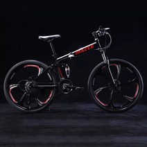 초경량 접이식자전거 휴대용 미니벨로 사이클 21/24/27/30 속도 접이식 산악 자전거 소프트 테일 프레임 24, 07 MODEL 7_01 24in_03 27
