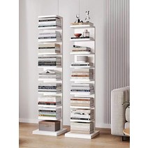 전면책장 책꽂이 서재 인테리어 원목 엔틱, 9단 화이트