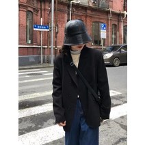 승무원면접복 여자면접복장 아나운서자켓 카키색 정장 재킷 용 느슨한 패션 단추 검정색