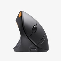 프로토아크 EM13 BT 무선 버티컬 마우스 왼손용 충전식 2.4G USB 영어 컴퓨터 노트북 pc용, 01 Black, 한개옵션1