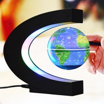 무한동력지구본 자전지구본 부동 자기 부상 지구 LED 세계지도 전자 반 중력 램프 참신 공 빛 크리에이티, 01 as show_02 EU Plug