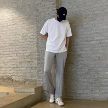 찰랑찰랑 와이드 남자 홈웨어 밴딩 팬츠FP-T002