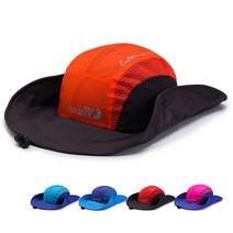 사파리 모자 등산 낚시 단체 산악회 동호회 부모님 선물, MK2사파리모자-오렌지