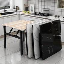 다용도테이블 IKEA 접이식 식탁 홈 하우스 기숙사 작은 사각형 심플 스톨 로 플어, [9] 대리석 패턴 804074 대담하고 두꺼운 테이블