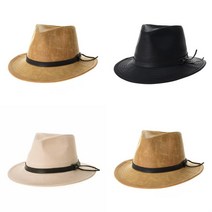 인디아나존스 카우보이 인조가죽 모자 카우보이모자 남자페도라